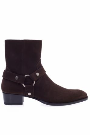 'classic wyatt suede ankle boots, zdjęcie 1 'classic wyatt suede ankle boots od Saint Laurent